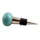 Sea Green Black Crackle Ceramic Wine Stopper